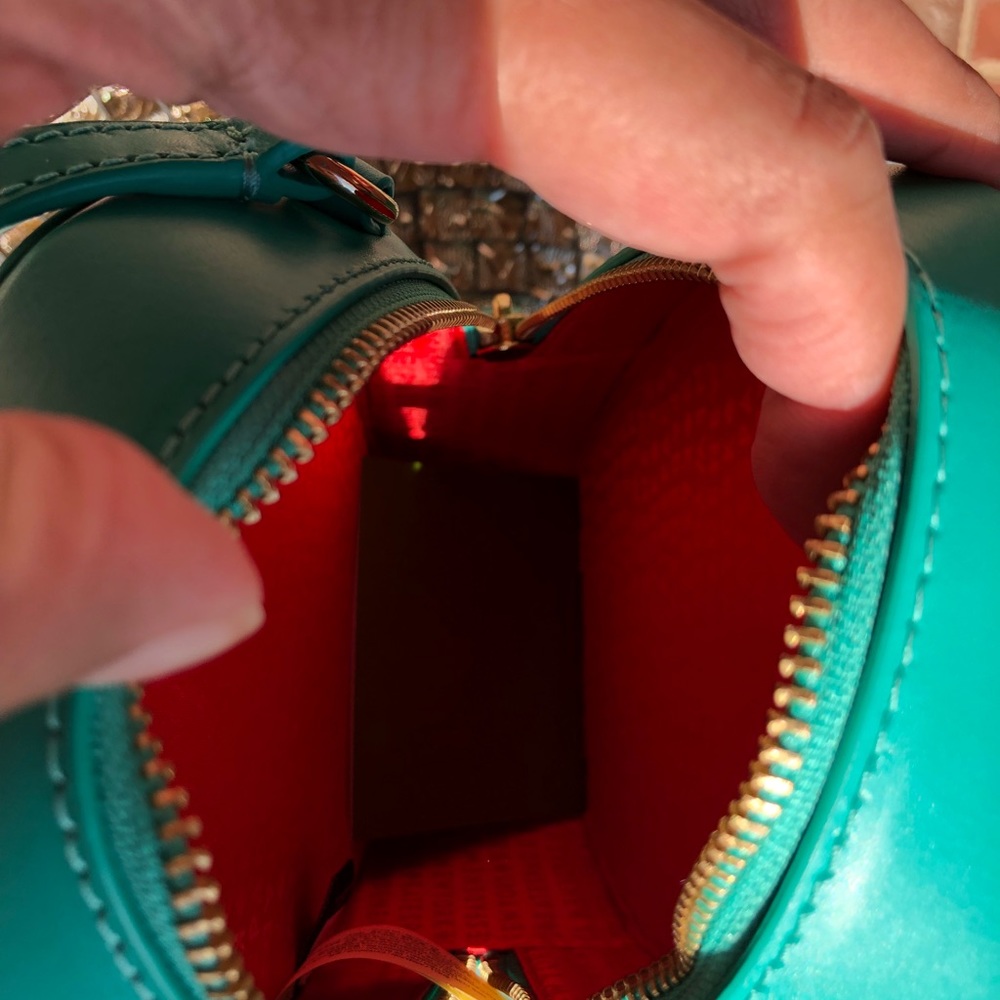 Kate Spade leather cactus crossbody lizard green - Picture 8 of 8